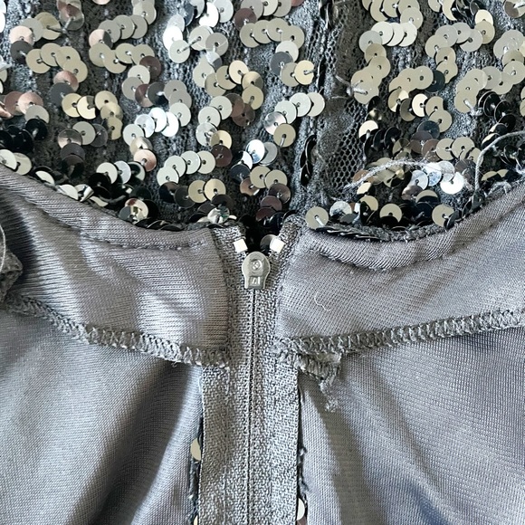 Braemer Petites Sequin Black Mini Dress - Picture 4 of 6